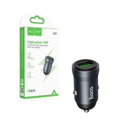 Carregador de Carro Hoco Z62 Energy 18W Cinza Metálico